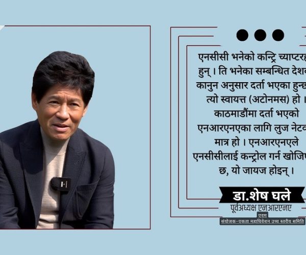 एनआरएनएलाई प्रजातान्त्रिकरण गर्ने र सुधार गर्ने बाटो एकताको महाधिवेशन नै हो : डा. शेष घले